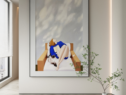 Modern Decorative Painting Combination Painting Character Hanging Painting