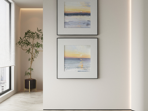 Modern Decorative Painting Landscape Painting Sunset Painting