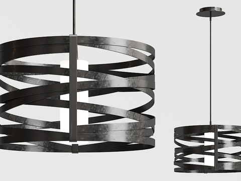 Industrial wind iron chandelier