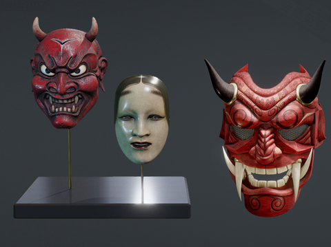 Japanese Demon Mask