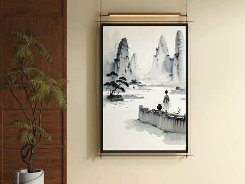 New Chinese Decorative Painting Landscape Painting Hanging Painting