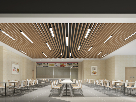 Modern Canteen Staff Restaurant