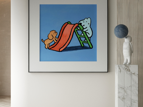 Modern cartoon decorative painting