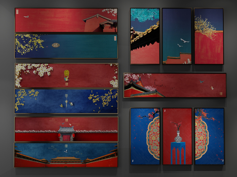 New Chinese Zen Painting Banner Painting Decorative Painting