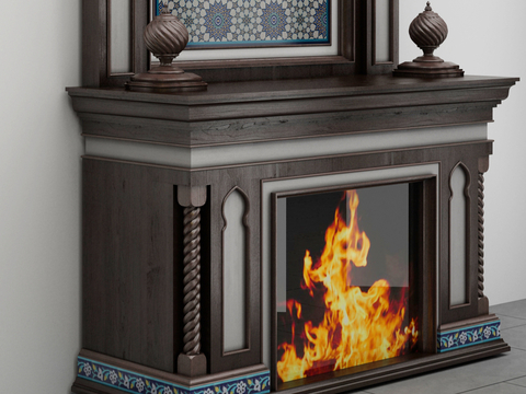 European Fireplace Flame