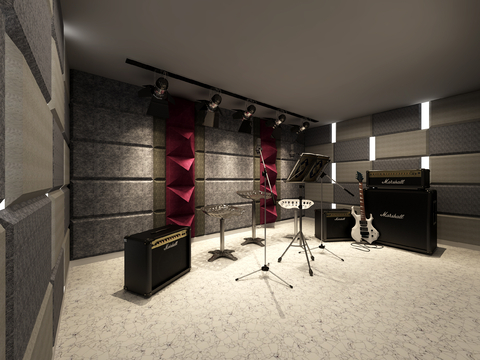 Modern recording studio