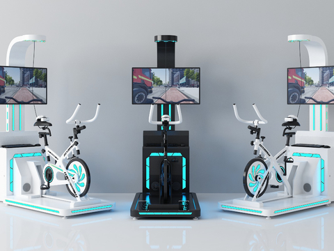 Modern spinning multimedia interactive bicycle interaction