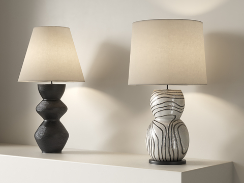 Mid-century Style Table Lamp Ceramic Table Lamp