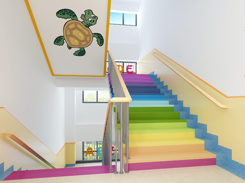 Modern Kindergarten Staircase