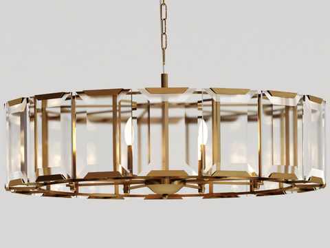 Modern metal chandelier