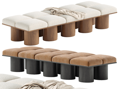 Modern footrest bed end stool