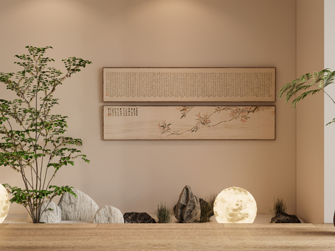 New Chinese interior landscape decorative painting