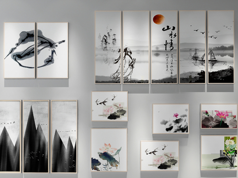 New Chinese Decorative Painting Ink Painting Hanging Painting