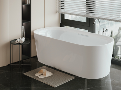 Separate Tub Modern Bathtub