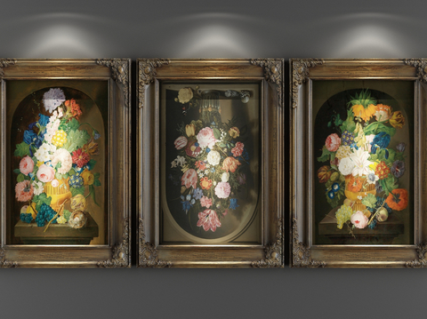 European Flower Oil Painting Combination Painting Decorative Painting