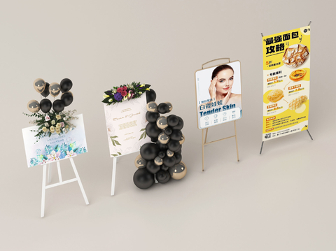 Billboard Guide Board Display Stand Wedding Flower Card