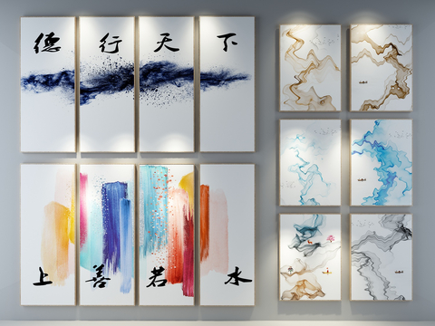 New Chinese Texture Painting Decorative Painting