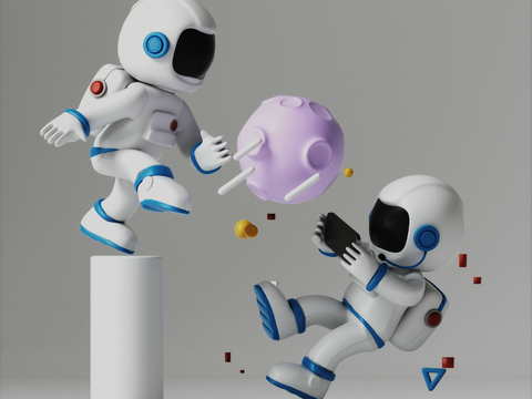 Modern Astronaut Sculpture Ornaments