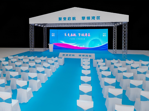 Modern tent truss stage