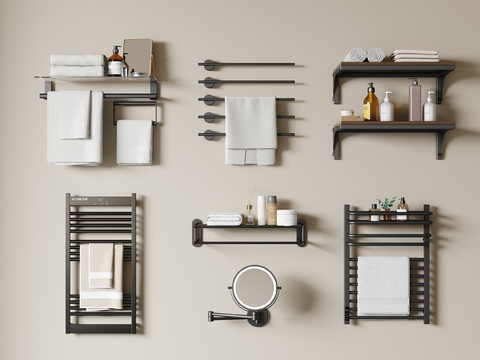 towel rack electric towel rack toiletries mirror