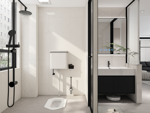 Minimalist Toilet Bathroom