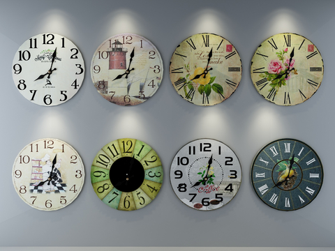 Nordic Mixed Decorative Clock Wall Clock Clock