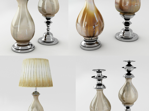 European-style ceramic table lamp