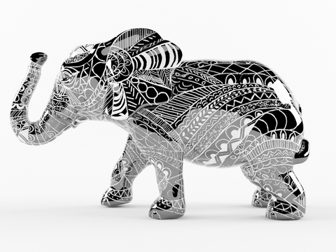 Elephant Sculpture Art Ornaments