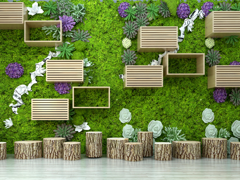 Modern plant wall moss wall green plant wall