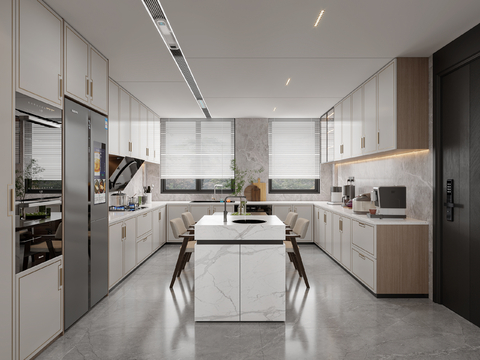 Island Cabinets in Open Kitchen