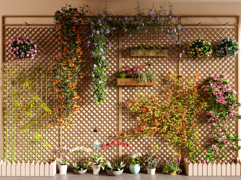 Vine Flower Box Flower Rack Hanging Basket