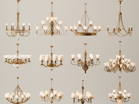 American Chandelier Multi-head Chandelier Candlestick Chandelier