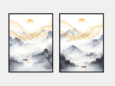 New Chinese Landscape Painting Decorative Painting