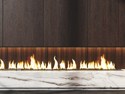 Modern Fireplace Flame