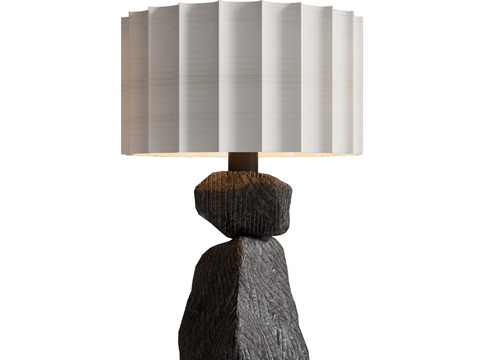 Mid-century Style Table Lamp Stone Table Lamp