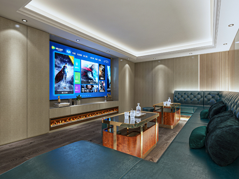 modern audio-visual room home theater video room