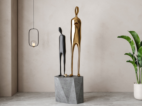 Modern abstract sculpture ornaments