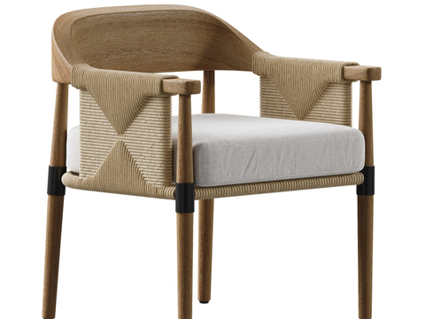 Modern armchair dining chair wooden chair