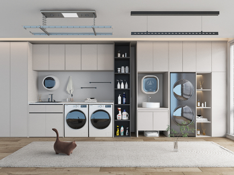 modern balcony cabinet Laundry Cabinet