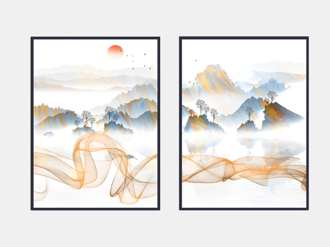 New Chinese Landscape Painting Decorative Painting