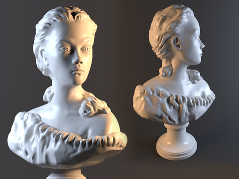 Bust sculpture portrait sculpture