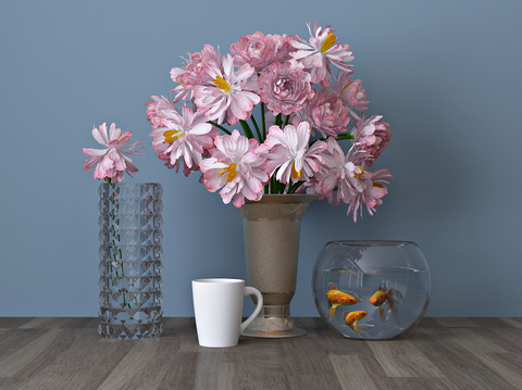 Modern Vase Fish Tank Cup Decoration