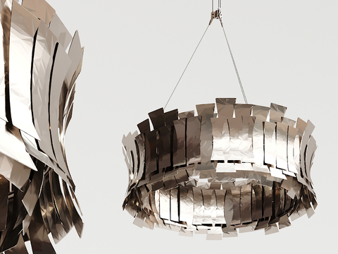 Modern metal chandelier