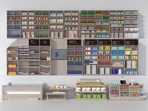 Food Shelf Supermarket Shelf