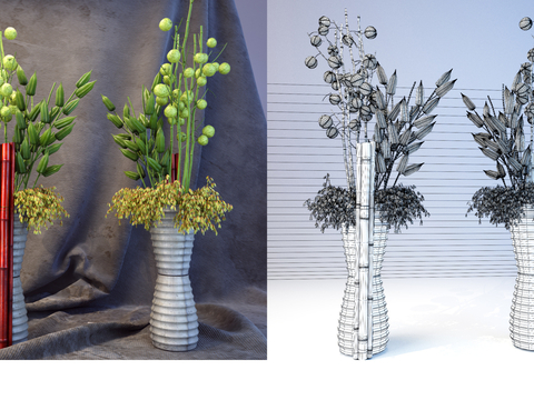 Modern Green Plant Vase