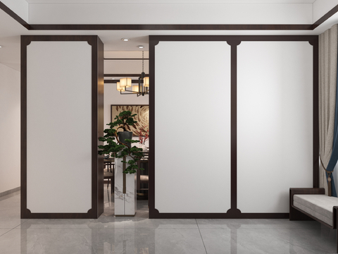 New Chinese-style Entrance Entrance Partition