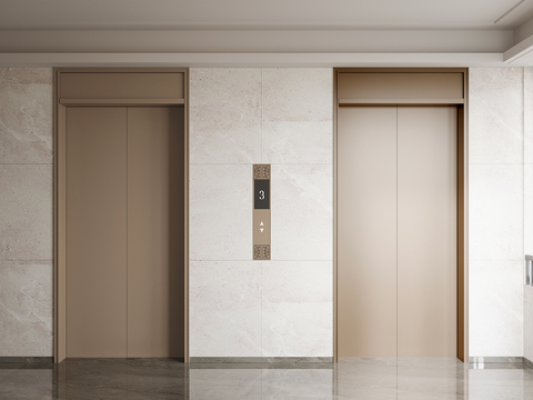 Elevator room of modern lecture hall