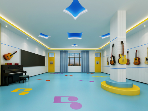 Modern Music Classroom Music Room Training Institution