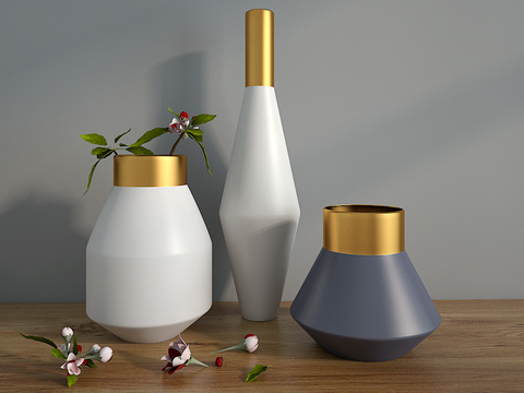 Modern vase ornaments