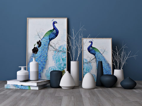 Modern Decorations Ornaments Peacock Hanging Paintings